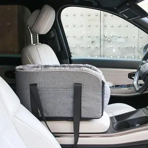 Car Seat Booster for Small Dogs and Cats – Portable Pet Travel Bag, Washable Car Seat with Seat Belt and Storage Bag