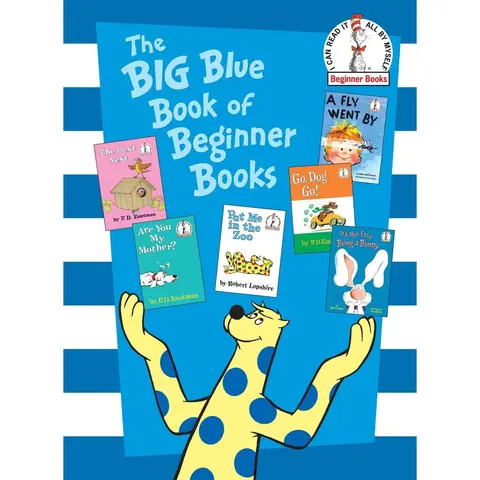 USED Book - The Big Blue Book of Beginner Books: Go, Dog. Go!, Are You My Mother?, the Best Nest, Put Me in the Zoo, It's Not Easy Being a Bunny, a Fly Went by by Eastman, P. D. (Hardcover) - english