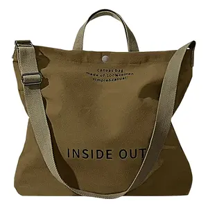 RIVERICH Canvas Tote Bag For Women Inside Out Bag Crossbody Handbag with Adjustable Strap,Women Canvas Tote Handbags Casual Shoulder Work Bag Crossbody Top Handle Bag Cross-body Handbags,Coin Purse for Work,Travel,Grocery