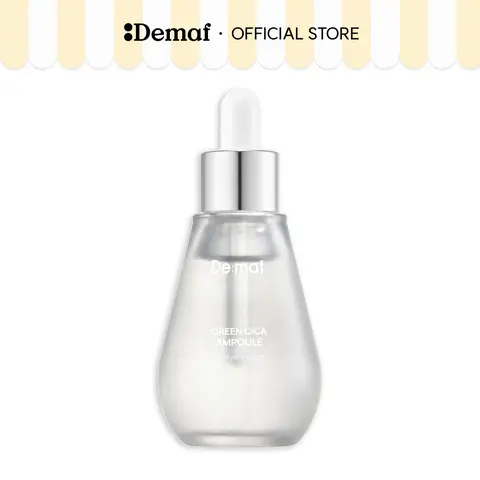 [De:maf Official] Green Cica Ampoule 1.7 fl. oz. (55ml) | 72% Green Tea + CICA for Balanced Pore Care | 8-Layer Hyaluronic Acid for Deep Moisture | Glow Hydrating Serum | Skin Repair