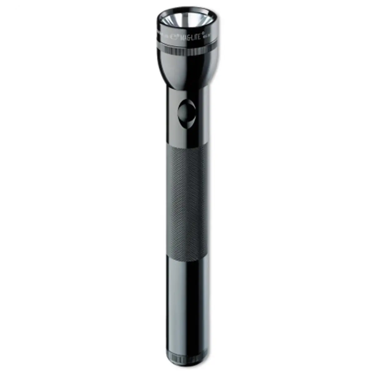 MAG-Lite Black 3-Cell D Flashlight Hang Pack with Batteries, Push Button Switch, 3-Way Functionality