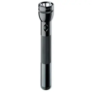 MAG-Lite Black Hang Pack 3-Cell D Flashlight with Batteries, Push Button Switch, 3-Way Functionality