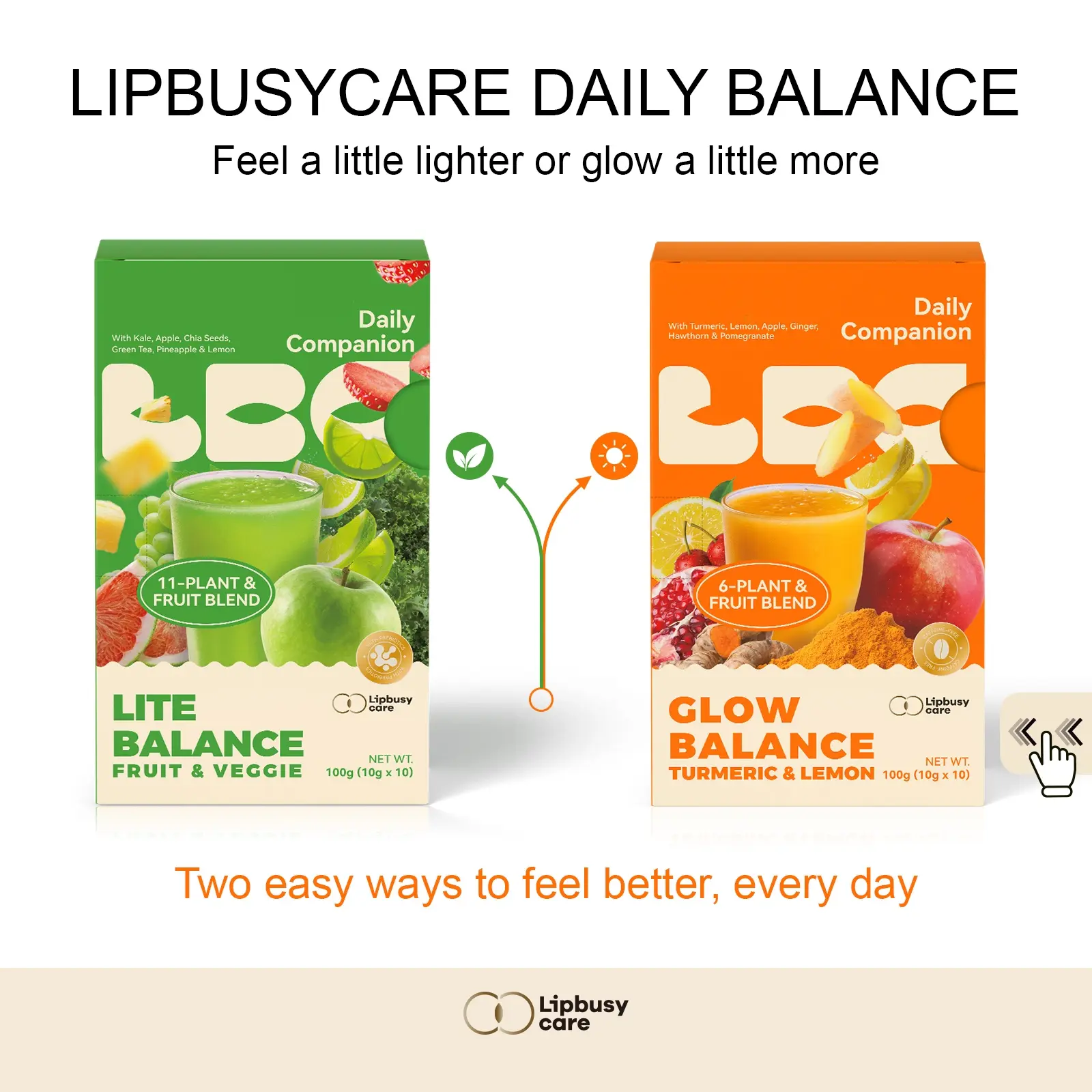 LIPBUSYCARE DAILY BALANCE | Fruit & Plant Blends for Everyday Routines