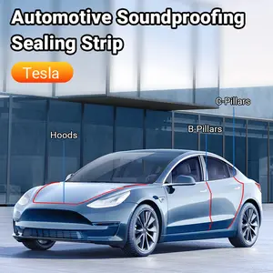 Tesla's new Model 3/Y special car door seals, sound insulationstrips, dustproof rubber strips, noise reduction