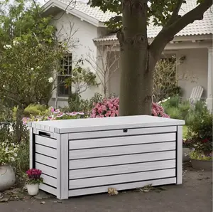 Keter 165-Gallon Resin Outdoor Deck Box White