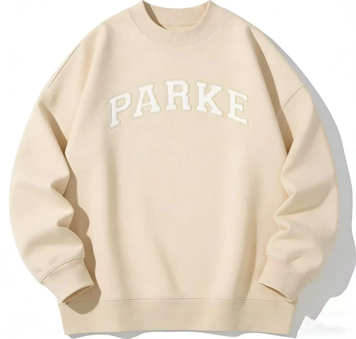 2026 New York Fashion PARKE sweatshirt, new cross-border export model, spring/autumn streetwear brand, premium feel, embroidered casual crewneck top Hoodie Womenswear