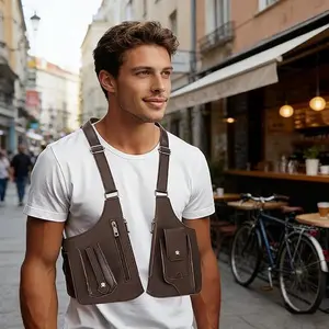 High Grade Faux Leather Adjustable Underarm Wing Bag, Anti Theft Hidden Storage Space For Cell Phone And Outdoor Hunting Supplies, Universal Shoulder Pouch Suitable For Men And Women, Ideal Practical Present For Holiday Season