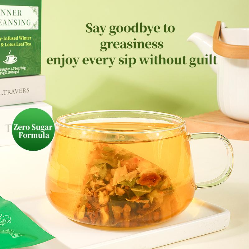 Premium Winter Melon & Lotus Leaf Herbal Tea –  Carefully Selected Botanical Ingredients, 100% Natural, Caffeine-Free, Vegan & Gluten-Free –  Herbal Tea for Digestive Comfort & Daily Balance detox