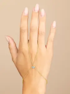 Amari Lotus CZ Hand Chain