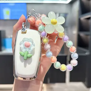 ACEBOY For Ford Key Fob Cover With Keychain Lanyard, Soft TPU Key Fob Protector Compatible With Ford Edge Escape Expedition Explorer Fusion Mustang Ranger F-150 F-250 Smart Key Case