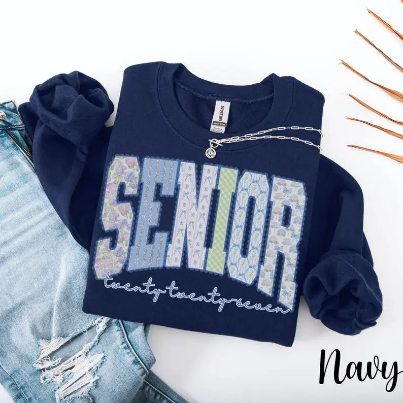 Coquette Senior 2027 Sweatshirt, Girl's High School Graduate Sweater, College Graduate Sweatshirt, Senior Gift For Her