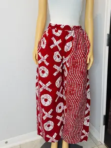 Bold Ankara XO Wide-Leg Palazzo Pants (Elastic Waist Fit 28-44)
