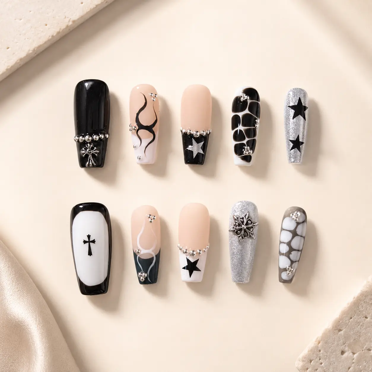Tockstar Press-on Nails, Beauty & Personal Care Nail Art Decoration Accessories