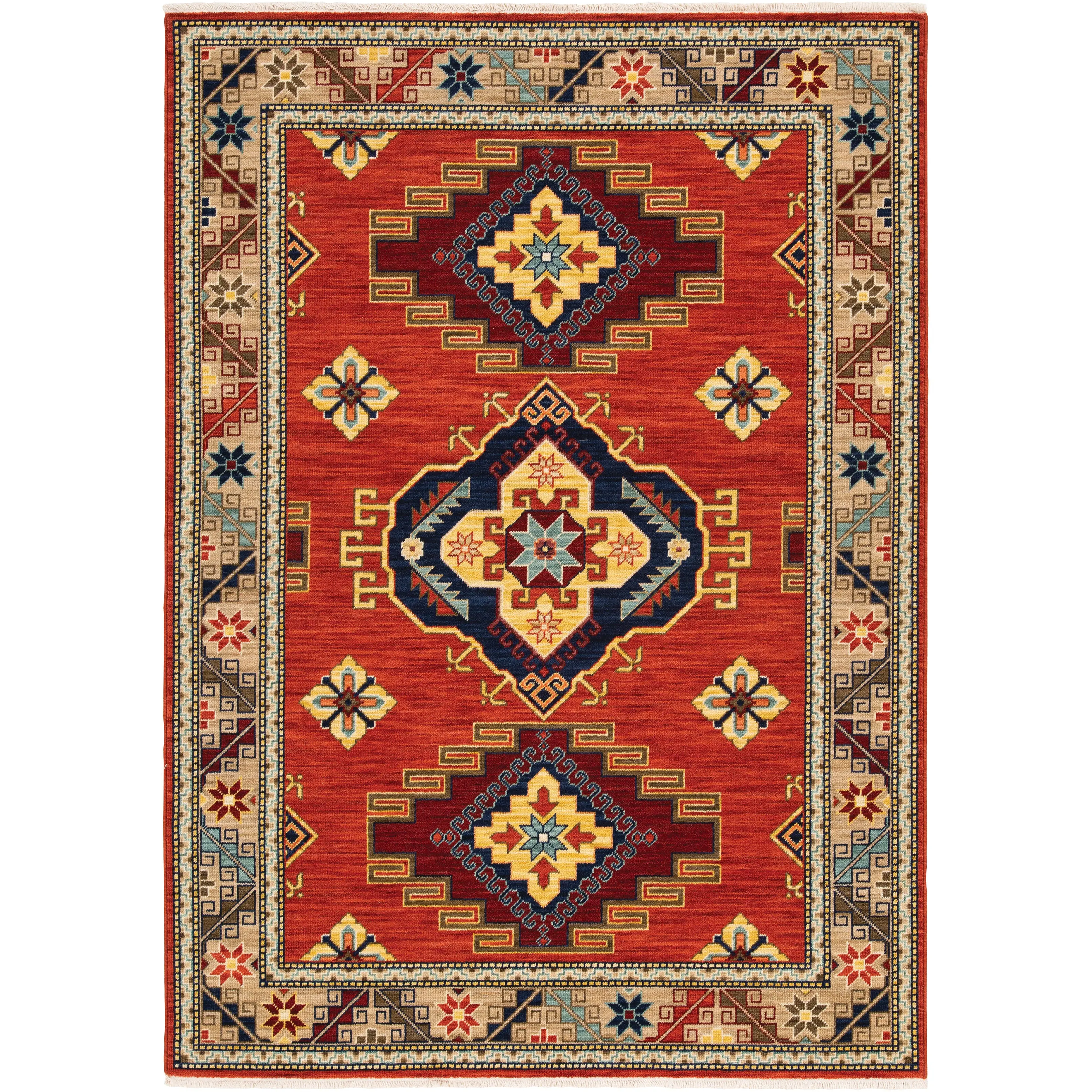 LILIHAN 5504P Red Rug - ORIENTAL WEAVERS