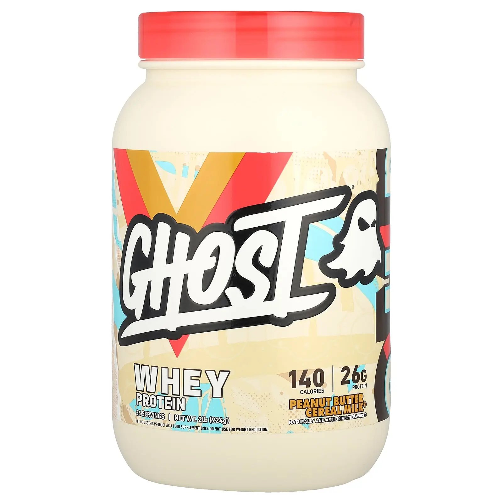 Ghost Whey Protein, Peanut Butter Cereal Milk®, 2 lb (924 g)