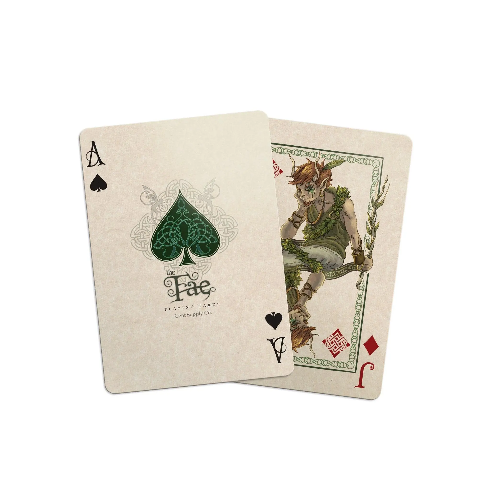 Bicycle Creatures of The Fae Playing Cards - Custom Playing Cards Featuring Seelie & Unseelie Fae Illustrations by Gustavo Borboa