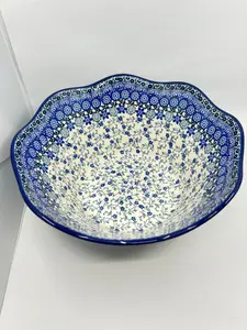 Bowl ~ Wavy Edge ~ Medium ~ 10 inch - 3427X - T4*
