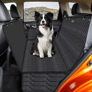 Dog Car Seat Cover,Waterproof Car Seat Covers for Dogs,Hammock 600D Heavy Duty Scratch Proof Nonslip Durable Soft Pet Back Seat Covers for Small or Mid-Size Sedans, SUVs and Trucks