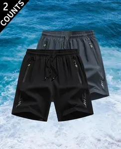 Men’s 2-Pack Quick-Dry Athletic Shorts – Lightweight Ice Silk Workout Shorts with Zipper Pockets | Perfect for Running, Gym, Training, Beach & Summer Casual Wear tiktokshopspringglowup