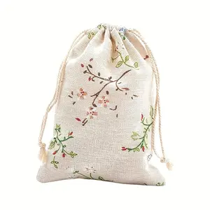 30pcs, Burlap Bag (13cm*18cm/5.12in*7.09in), Drawstring Gift Bag, Jewelry Packaging Wedding Decor, Party Birthday Favors, Supplies