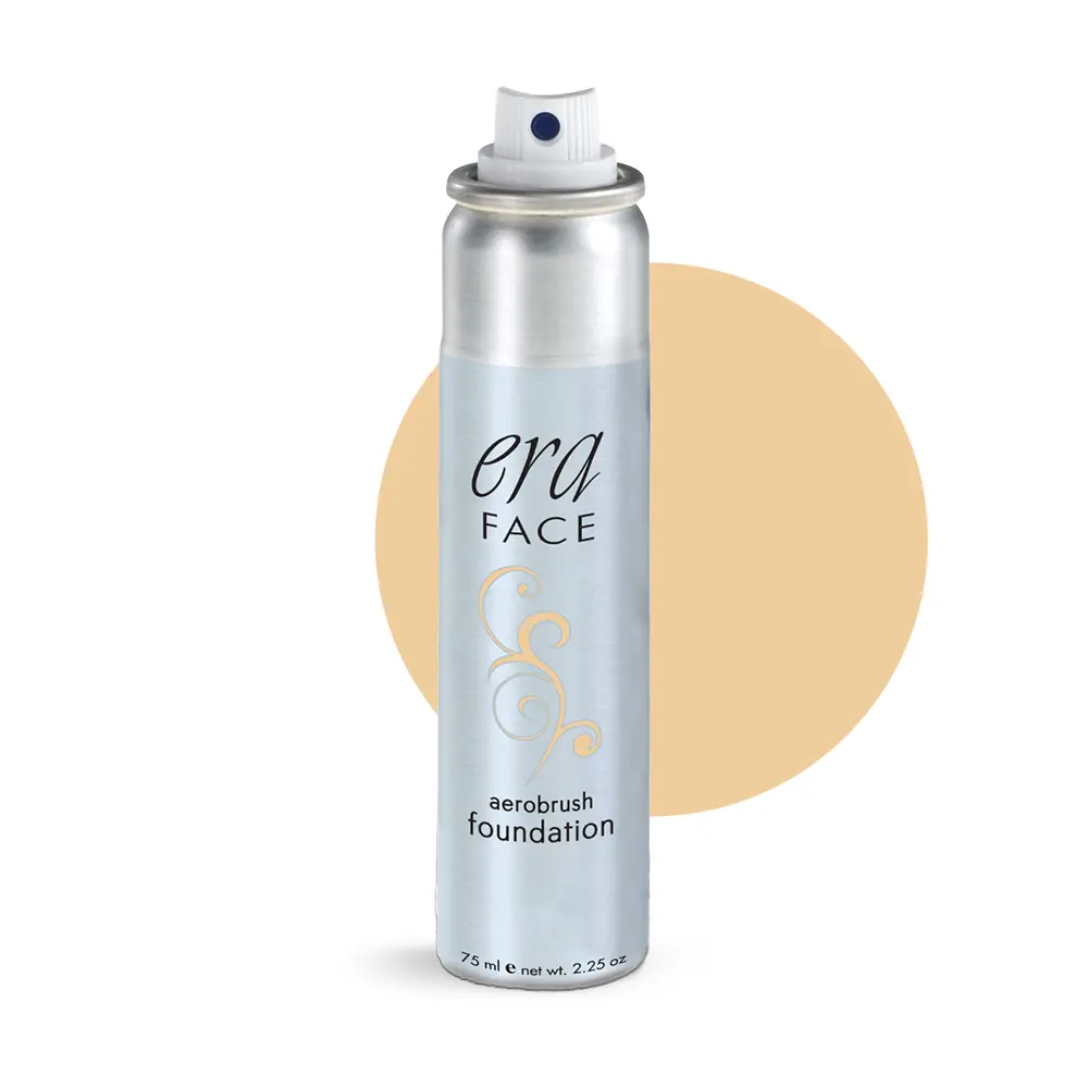 ERA Face Y5 Wheat - spray on foundation makeup, 2.25oz - illuminating professional airbrush cosmetics from Era Beauty