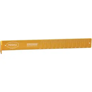 1551 Benchmark Measuring Board, 2.5 Inches Wide by 22 Inches Long, Gold-Anodized Aluminum Finish