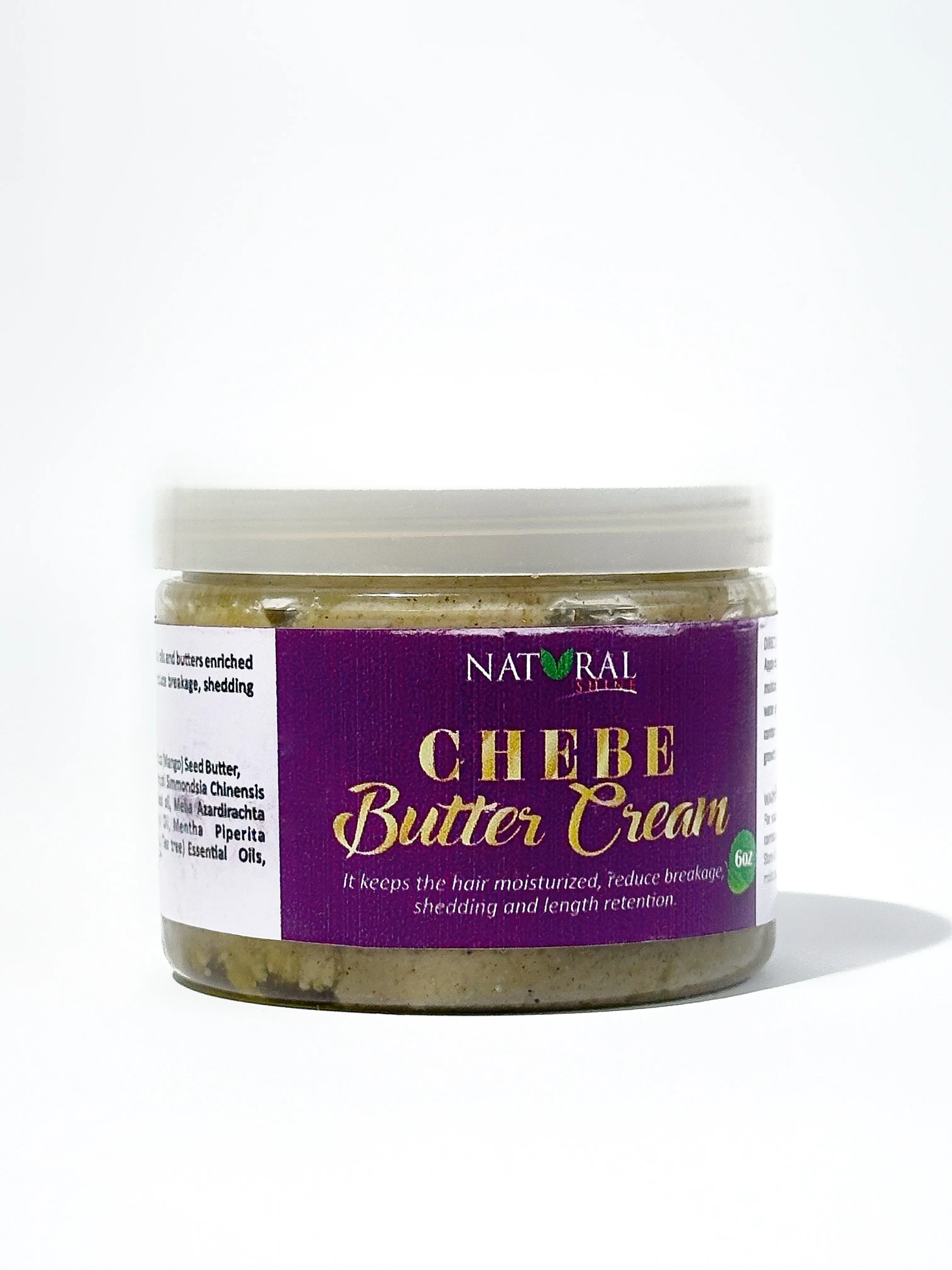 Natural Chebe Butter Cream - Powerful Hair Growth Formula Infused with Chebe Powder for Moisture & Breakage Reduction - Haircare Product