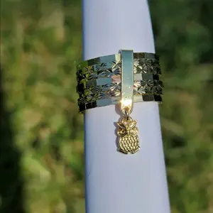 owl ring gold tone anillo buho en color oro