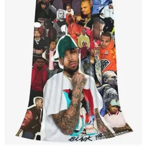 Soft Funny Throw Blanket – Chris Blanket Brown Merch, Fleece Super Cozy Lightweight Blanket, Perfect for Christmas, Travel, Bed, Couch, Sofa, Camping, Home, Dorm, Gift for Friends & Family, Comfortable All-Season Throw