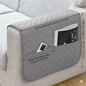 Large Capacity Sofa Storage Bag, Remote Control Holder, Bedside Organizer, Space Saving Armrest Pouch, Home Essentials for TV Remotes, Magazines, Books