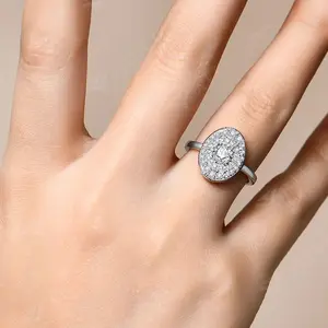 Round Moissanite Engagement Ring for Women |   925 Sterling Silver, Black Friday Special, Fine Jewelry Gift (R111)