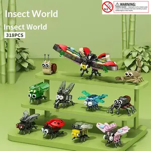 Compatible Lego Insect World Butterfly Dragonfly Building Block Toy, Kids Assembly Handmade Model, Unisex Gift for Boys and Girls