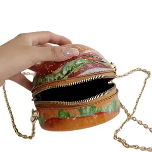 Mini Hamburger Crossbody Shoulder Handbag Purse