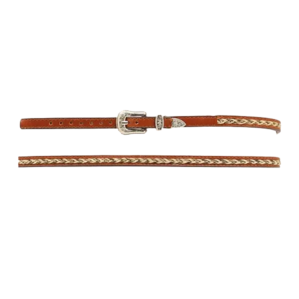 M&F® Unisex Western Braided Leather Brown Hatband 0274802