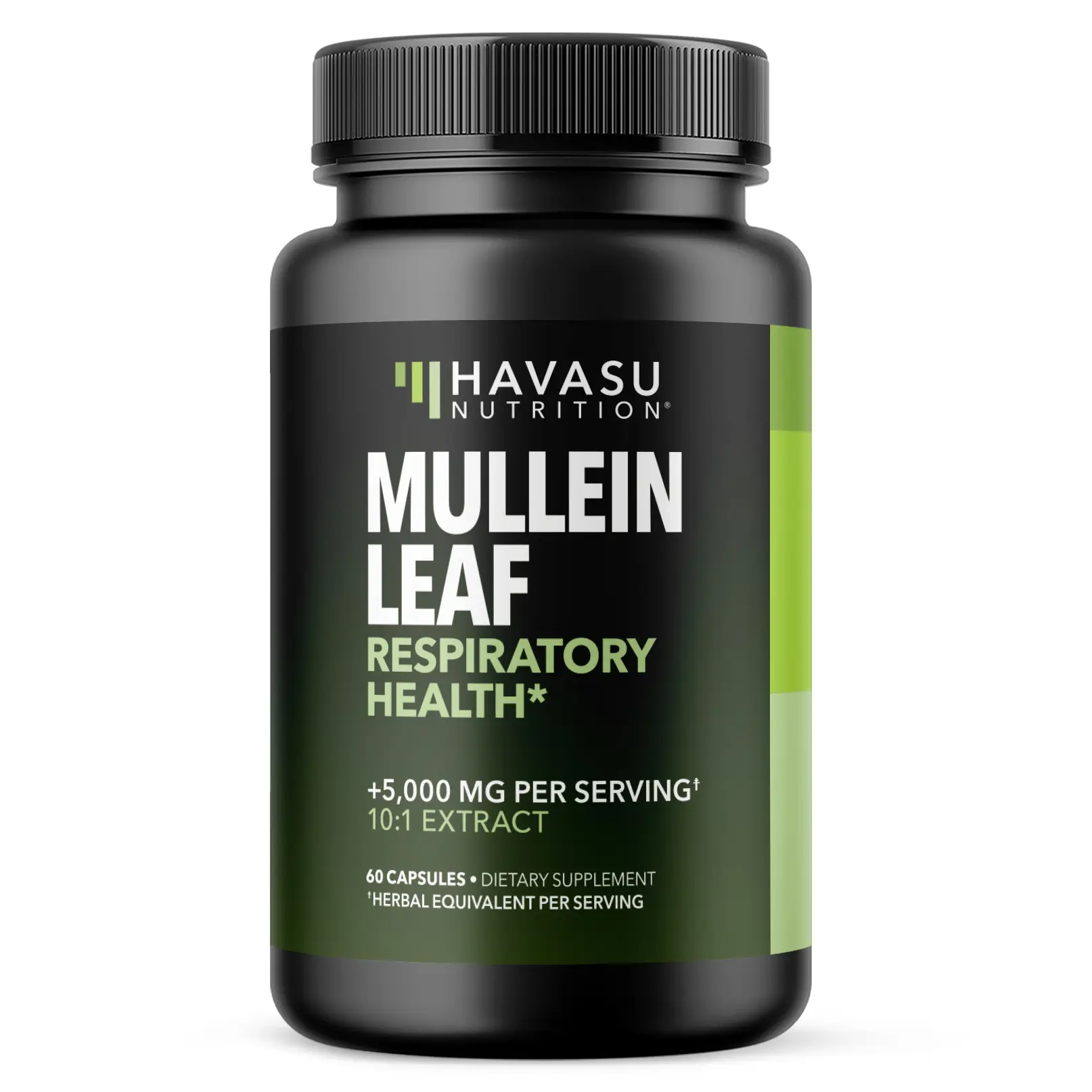 Mullein Leaf Extract for Lungs and Respiratory Health - Daily Respiratory Lung Health Supplement with 5000mg Mullein Extract Vegan Dietary Supplement