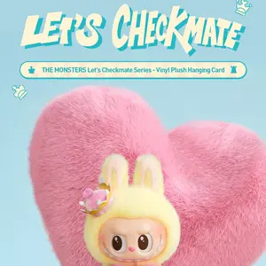 (Cat10022)THE MONSTERS Lets Checkmate Series-Vinyl Plush Hanging Card