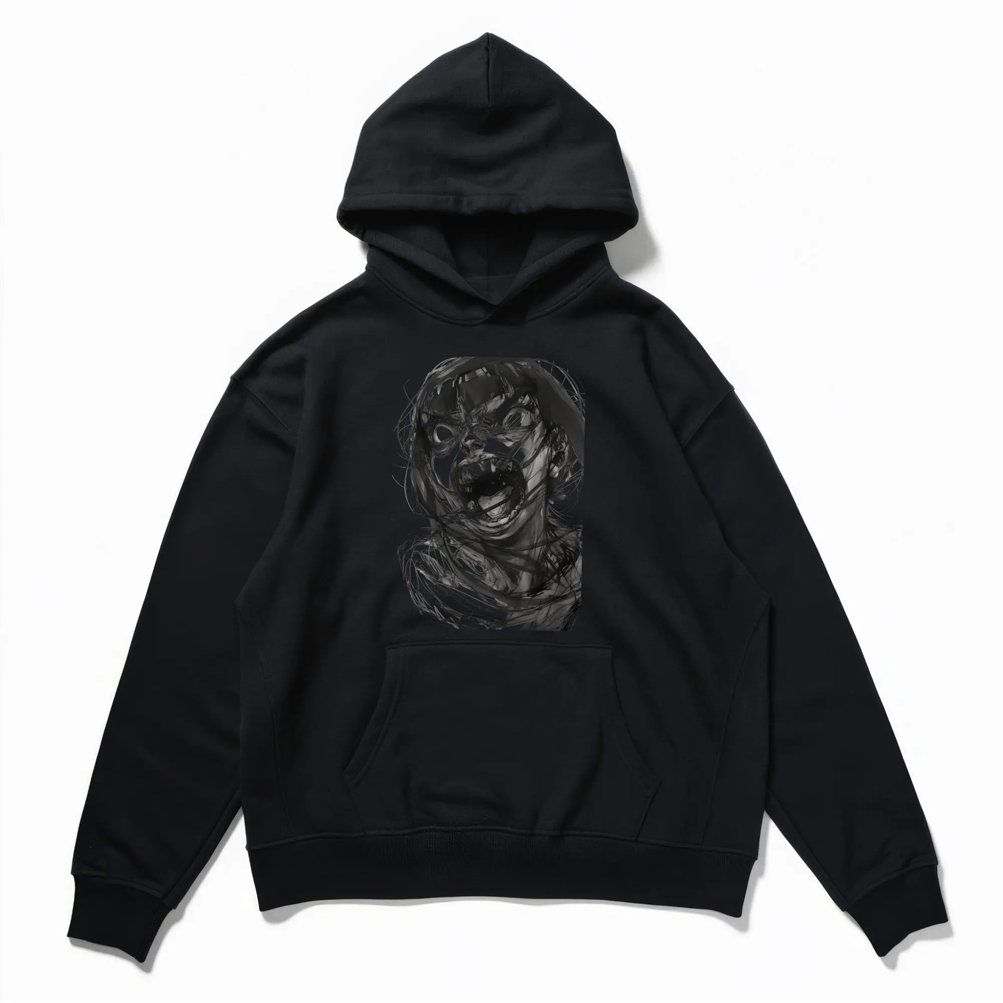 Hinata Fierce Expression Hoodie