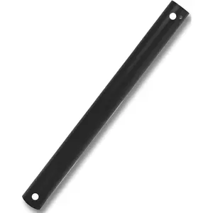 18 Inch Ceiling Fan Extension Rod, 1" Outer Diameter Matte Black No Threads Ceiling Fan Downrod, Fan Boom Fit for Wide Range of Fans