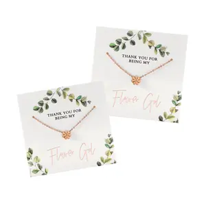 Eucalyptus Flower Girl Necklace (Set of 2)