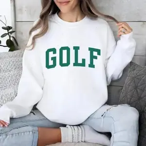 Green Golf Sweatshirt for Women, Unisex Golfer Pullover, Tournament Apparel & Gift, Golfing Apparel Casual Daily Wear Tee For Men & Women, Apparel Made In The USA