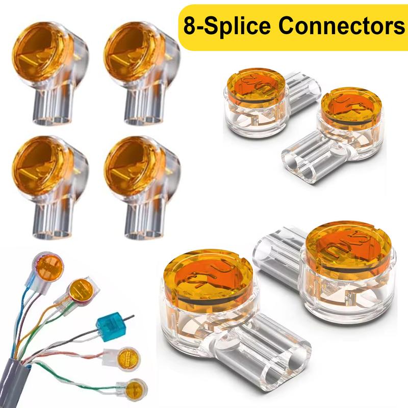 daGodtech RJ45 Ethernet Network Tool Kit Pass Through Cat6 Crimping Tool for RJ45 RJ11 RJ12 Cat5e Cat7 Cat8 Ethernet Cable Tester Stripper Crimper Tool Set with 40 Connectors & Boots Included Battery