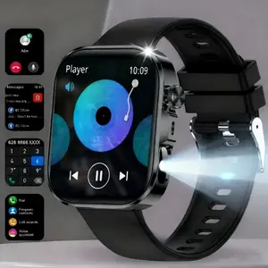 Smartwatch with Advanced Features Including Multiple Sports Modes,Comes with a flashlight，Call Notifications, Message Alerts, Music Control, And More. A Perfect Gift for Valentine'S Day, Christmas, New Year, Or Birthdays, Suitable for Family, Friends,