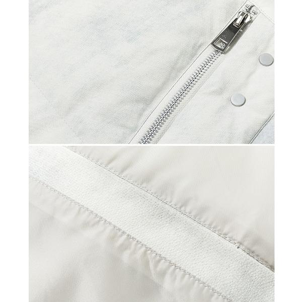 Men's/Women's Tie-Dye White Puffer Jacket, Stand Collar Warm Winter Down Outerwear