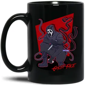 Ghost Face Black Coffee Mug Size 11 Oz 15 Oz
