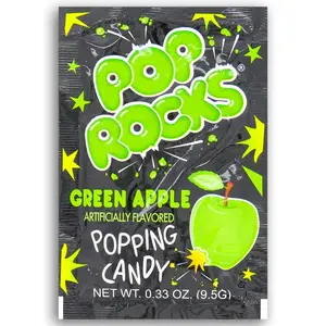 12x Pop Rocks Green Apple Fruity Candy - Explosive Candy Treats, Sweet Snack, Fun Party Treat, Nostalgic Candy Experience 0.33oz
