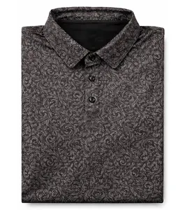 Master Golf Hot Trend 2026 Vexl - Polo - golf polo shirt 3D Western Pearl Snap Polo - Floral | Black