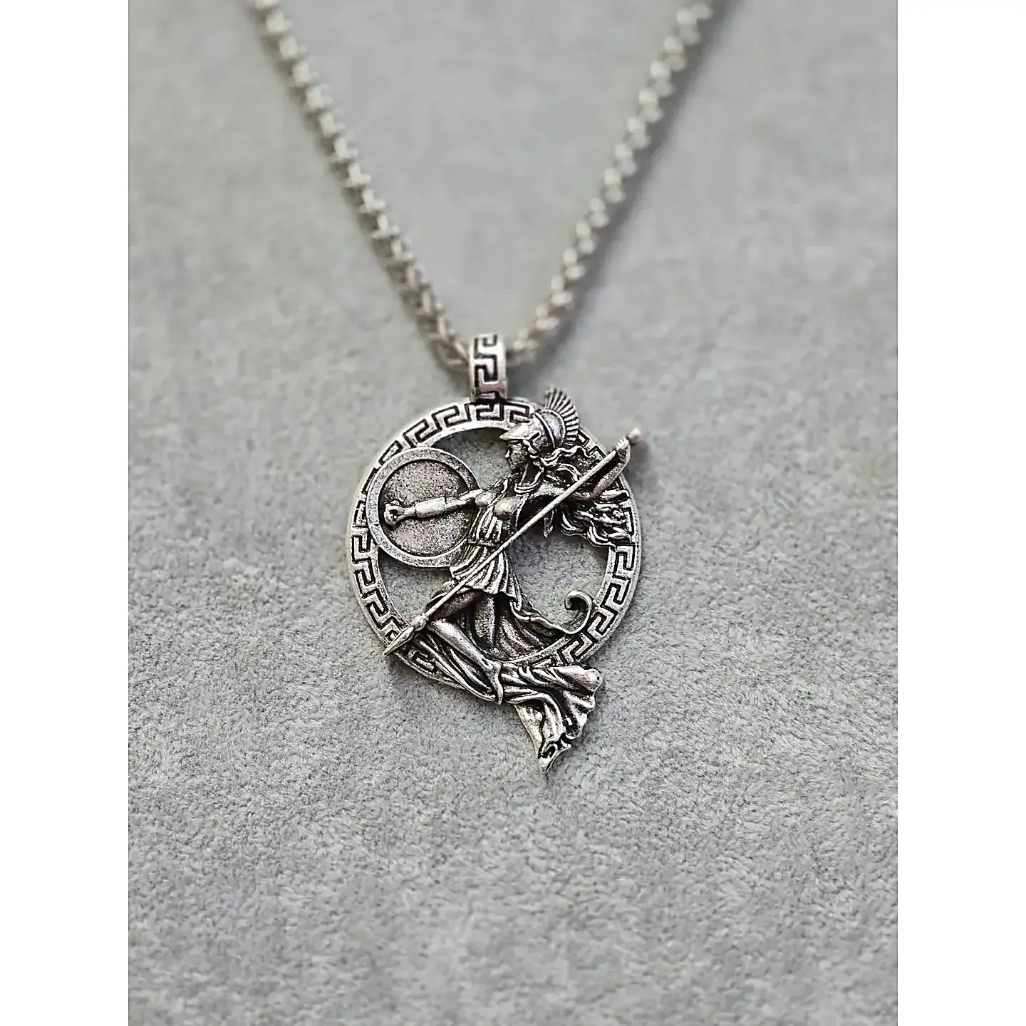 Athena Stainless Steel Pendant Necklace
