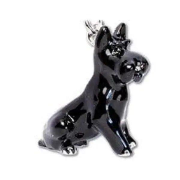 Parisian Pet 'Scotty' Key Chain for Dogs - Stylish, Durable Key Ring, Perfect Accessory for Scotty Fans, Black