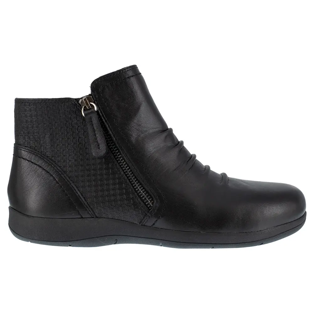 Rockport Works Womens Daisey Electrical Alloy Toe  Work Safety Shoes Casual - Black