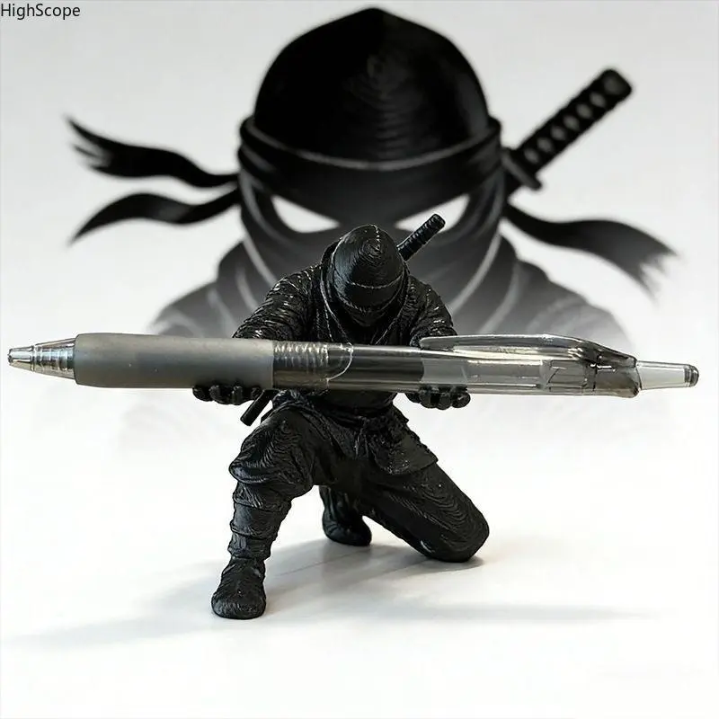 Black Ninja Pen Holder Desk Organizer